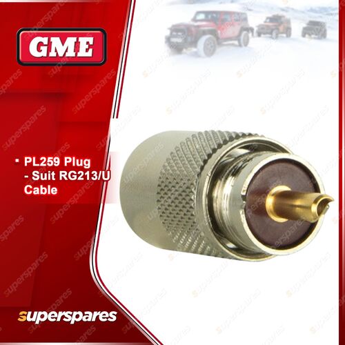 GME PL-SS2595 Replacement PL-SS259 Connector - Suit RG213/U Cable