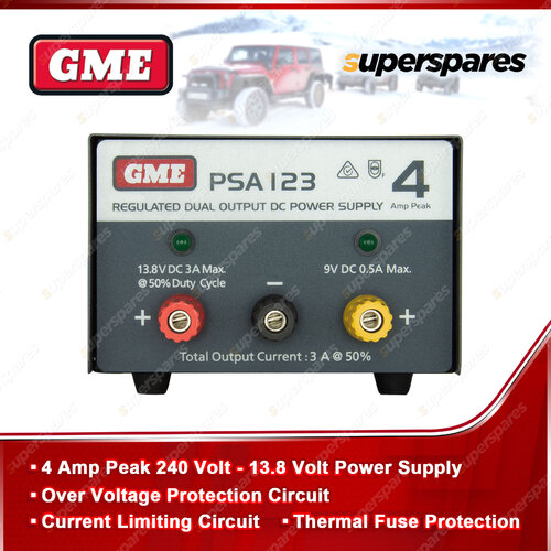 GME Regulated Power Supply (4 Amp Peak 240 Volt - 13.8 Volt Power Supply)