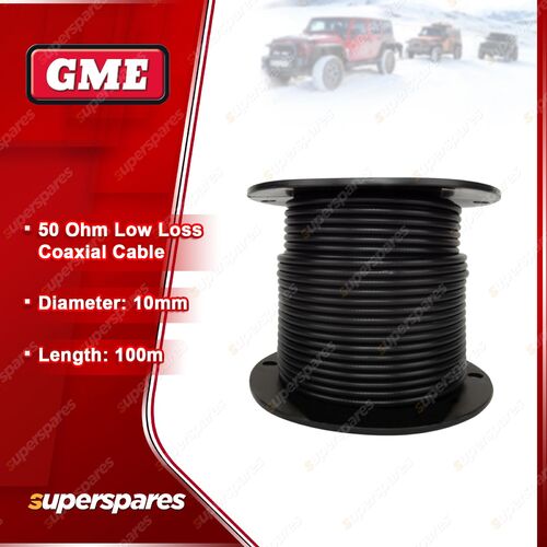 GME 50 Ohm Low Loss Coaxial Cable - 10Mm Diameter (100M Length) RG-SS213U