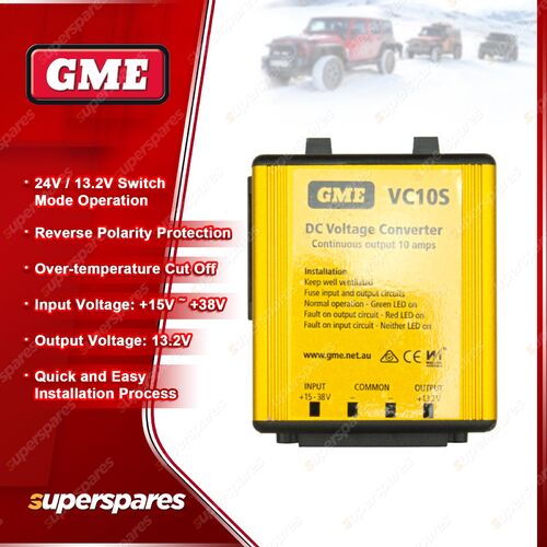 GME Continuous Output 10 Amp DC Voltage Converter for UHF CB radio VC-SS10S