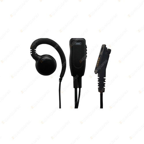 GME Earpiece Microphone Inline Push-to-Talk & Padded Earpiece HS017 Suit XRS-660