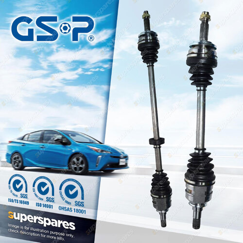 GSP LH + RH CV Joint Drive Shafts for Toyota Corolla ZRE152R ZRE152 1.8L 07-14