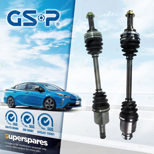 Pair GSP LH + RH CV Joint Drive Shafts for Mazda 323 BJ 2.0L 2001 - 2003 Manual