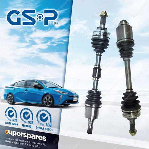 Pair GSP LH + RH CV Joint Drive Shafts for Mazda 626 GF 2.0L 93kW Auto Series 2