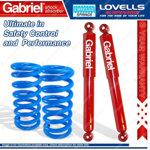 2 Front HD STD Gabriel Guardian Shocks + Lovells Springs for Holden EJ EH HD HR