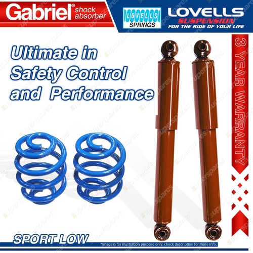 Rear Sport Low Gabriel Shocks Lovells Springs for Mitsubishi Colt RA RB RC RD RE