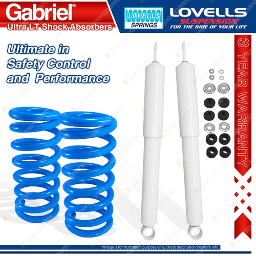 2 Rear Raised HD Gabriel Ultra LT Shocks Lovells Springs for 4 Runner LN RN130