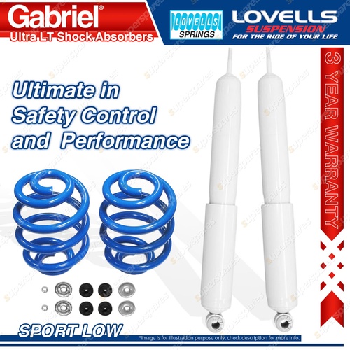 Rear Sport Low Gabriel Ultra Shocks Lovells Springs for Toyota Tarago TCR10 RWD