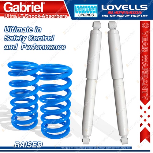 Rear Raised Gabriel Ultra LT Shocks Coil Springs for Jeep Grand Cherokee WH WK