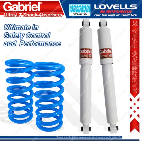 2 Rear STD Gabriel Ultra LT Shocks + Lovells Springs for Ford Territory SX SY SZ