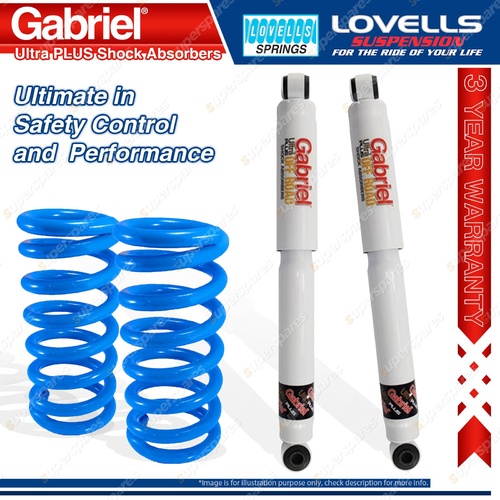 Rear Raised HD Gabriel PLUS Shocks + Lovells Springs for Patrol GQ Y60 GU Y61