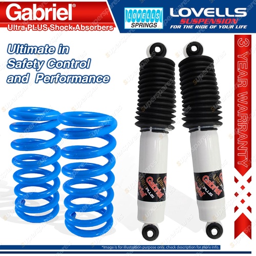 Rear Raised Gabriel Ultra PLUS Shocks Lovells Springs for Nissan Pathfinder R51