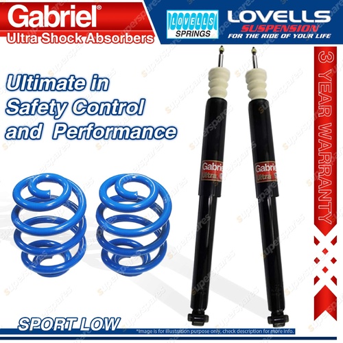 Rear Sport Low Gabriel Ultra Shocks + Lovells Springs for Mazda 3 BK SP23 MPS