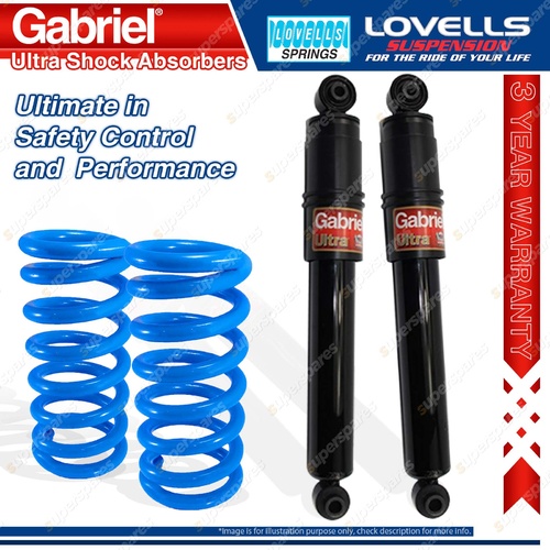 Rear STD Gabriel Ultra Shocks + Lovells Springs for Ford Falcon BA BF XR6 Sedan