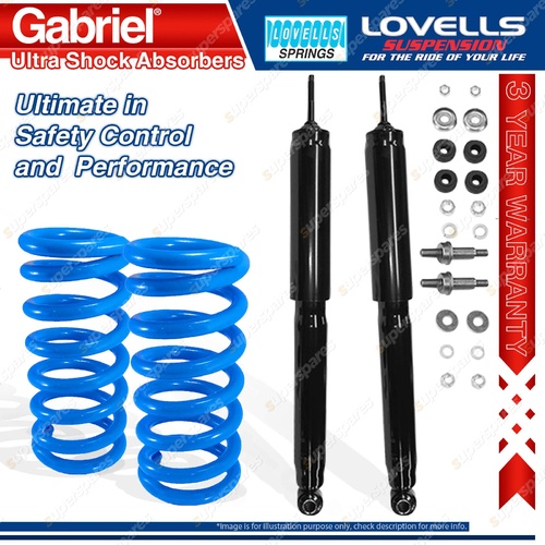 Rear HD STD Gabriel Ultra Shocks + Lovells Springs for Pontiac Firebird Trans AM