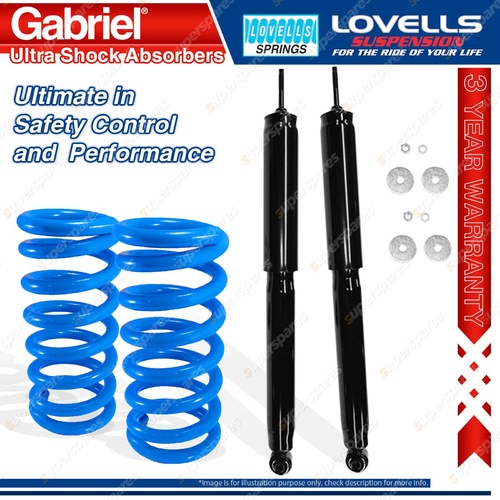 Rear STD Gabriel Ultra Shocks + Lovells Springs for BMW 3 Series E30 318 320 325