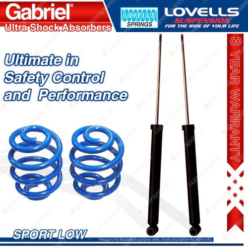 Rear Sport Low Gabriel Ultra Shocks + Lovells Springs for BMW 3 E36 318i 320 325