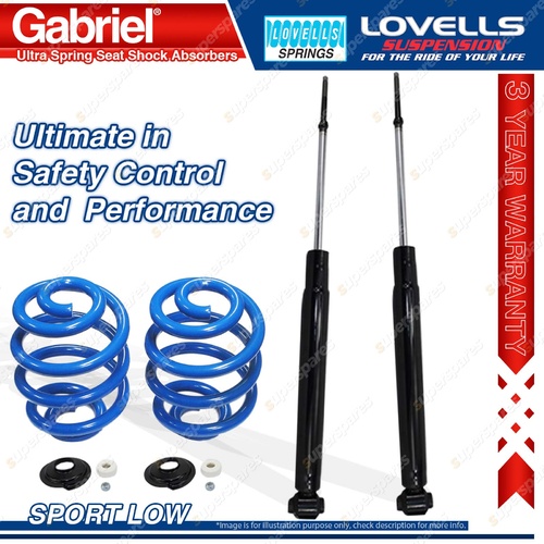 Rear Sport Low Gabriel Ultra Shocks Lovells Springs for Hyundai Lantra J1 KF 2 3