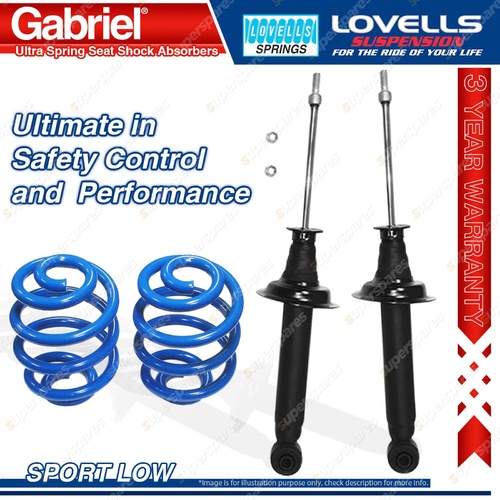 Front Sport Low Gabriel Shocks + Lovells Springs for Toyota Supra MA70 71 Turbo