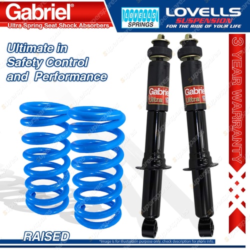 Front Raised Gabriel Ultra Shocks + Lovells Springs for Toyota Prado RZJ95 VZJ95