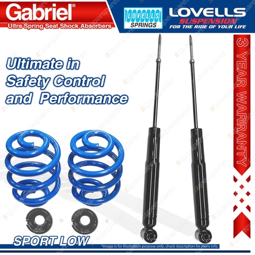 Rear Sport Low Gabriel Ultra Shocks + Coil Springs for Mitsubishi Magna TM TN TP