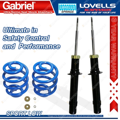 Front Sport Low Gabriel Ultra Shocks + Lovells Springs for Hyundai Sonata EF V6