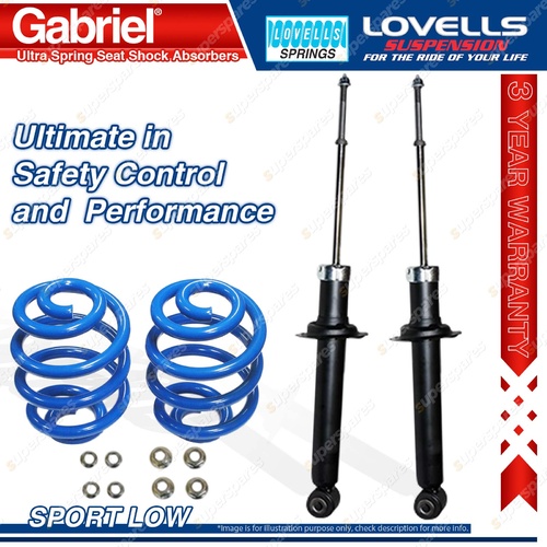 Rear Sport Low Gabriel Ultra Shocks + Lovells Springs for Nissan Maxima A33