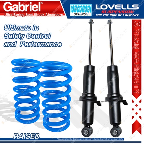 Front Raised HD Gabriel Ultra Shocks + Lovells Springs for Nissan Pathfinder R51