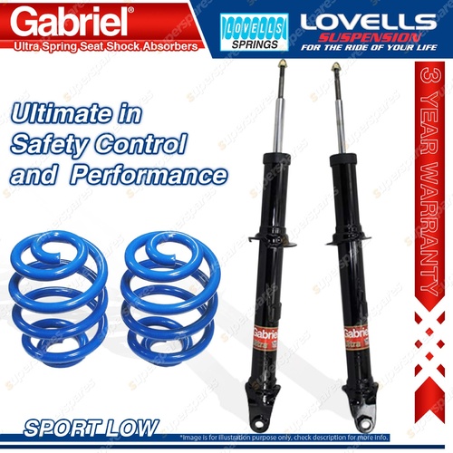 Front Sport Low Gabriel Ultra Shocks + Lovells Springs for Ford Territory SX SY