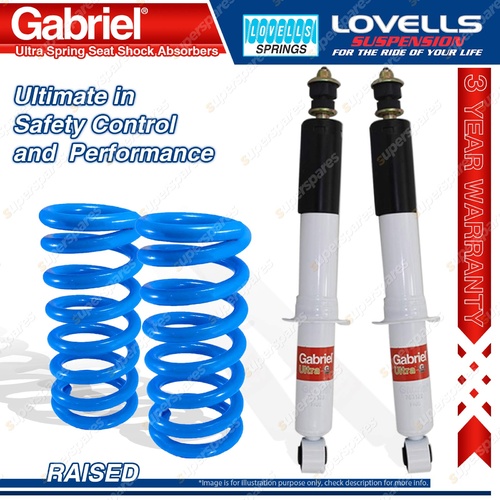 Front Raised HD Gabriel Ultra Shocks + Lovells Springs for Holden COLORADO RG