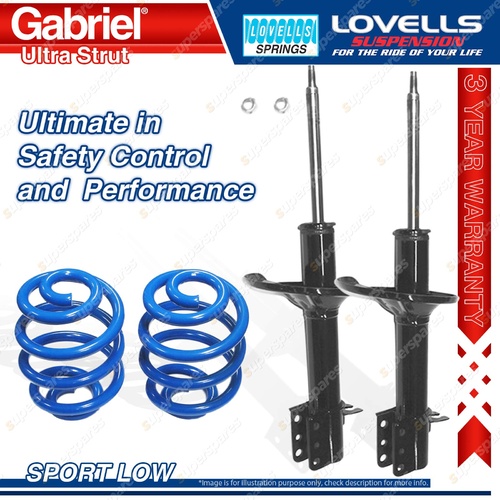 Rear Sport Low Gabriel Ultra Shocks Lovells Springs for Ford Telstar AT AV 87-91