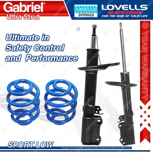 Rear Sport Low Gabriel Ultra Shocks Lovells Springs for Toyota Camry VDV10 Wagon