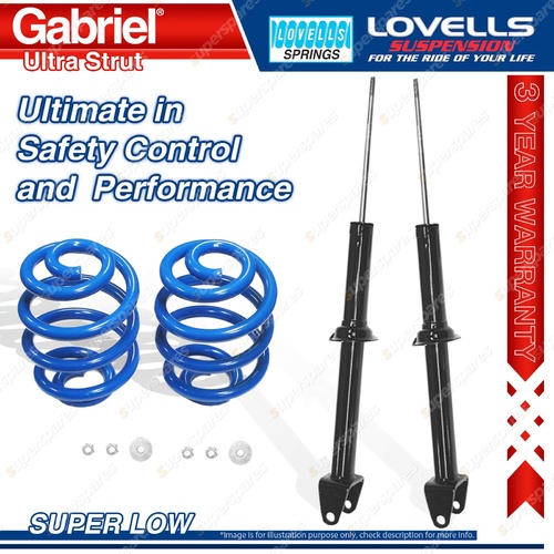 Rear Super Low Gabriel Ultra Shocks + Coil Springs for Honda Prelude BA8 BB1 BB2