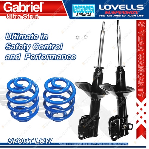 Front Sport Low Gabriel Ultra Shocks Lovells Springs for Subaru Liberty BD6 BG6