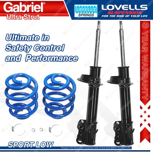 Front Sport Low Gabriel Ultra Shocks Lovells Springs for Toyota Camry SDV10R V4