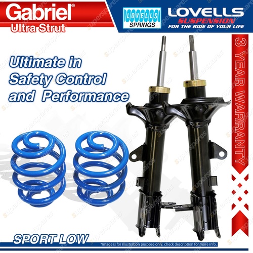 Rear Sport Low Gabriel Ultra Shocks Coil Springs for Hyundai Lantra J2 J3 Sedan