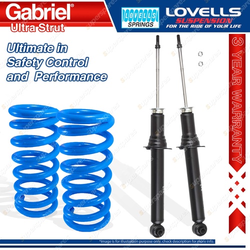 Front Gabriel Ultra Strut Shocks + Lovells Springs for Ford Telstar AT AV 87-91