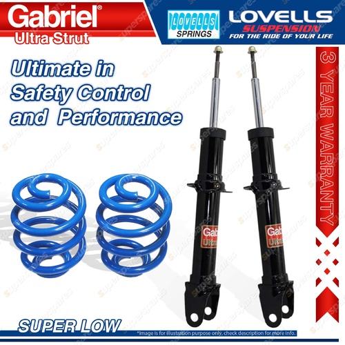 Front Super Low Gabriel Ultra Shocks + Coil Springs for Falcon BA BF Sedan Wagon