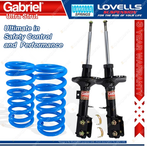 Front Gabriel Ultra Strut Shocks Lovells Springs for Holden Commodore VZ V8 6.0L