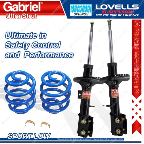 Front Sport Low Gabriel Ultra Shock Lovells Spring for Commodore VZ Sedan Wagon