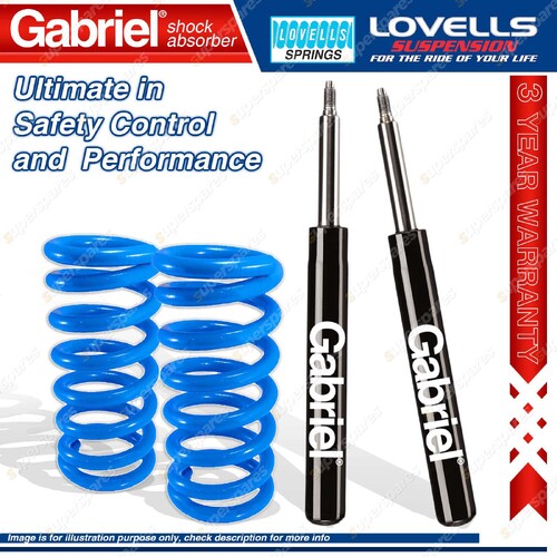 Front Super Low Gabriel Cartridge Shocks Lovells Springs for Commodore VC VH V8