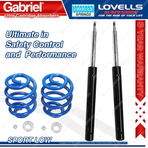 Front Sport Low Gabriel Cartridge Shocks Coil Spring for Daewoo Cielo 1.5i 94-95