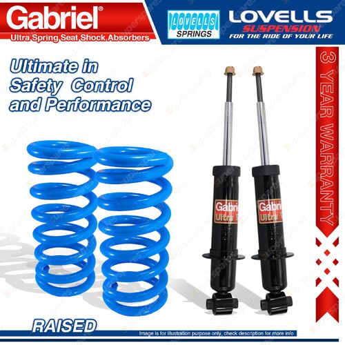 Front Raised HD Gabriel Ultra Spring Seat Shocks + Springs for Nissan Patrol Y62