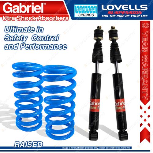 Front Raised Gabriel Ultra Shocks + Lovells Springs for Suzuki Jimny SN413 98-11