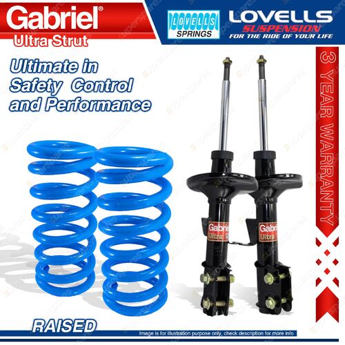 Front Raised Gabriel Ultra Strut Shocks + Springs for Holden Commodore Ute VY