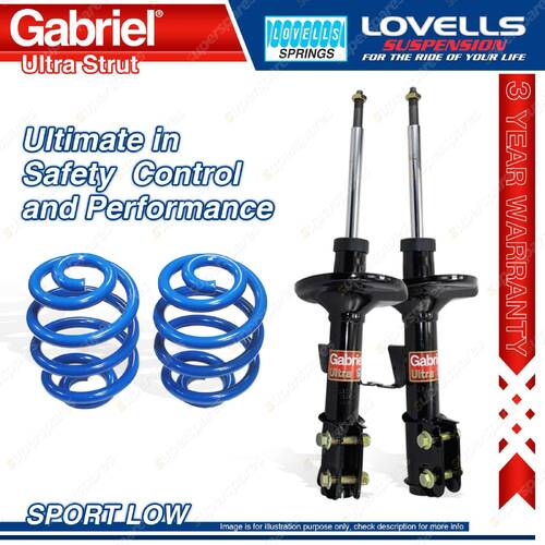 Front Sport Low Gabriel Ultra Strut Shocks + Springs for Holden Monaro V2 CV6