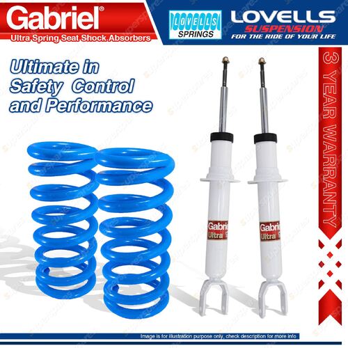 Front STD Gabriel Ultra Spring Seat Shocks+Lovells Springs for Nissan Patrol Y62