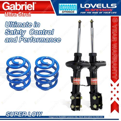 Front Super Low Gabriel Ultra Strut Shocks + Springs for Holden Monaro V2 CV6