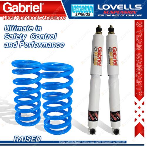 Rear Raised HD Gabriel Ultra Plus Shocks + Springs for Toyota Fortuner GU156R