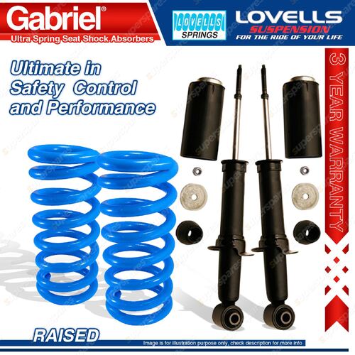 Rear Raised Gabriel Ultra Spring Seat Shocks+Lovells Spring for Ford Explorer UX